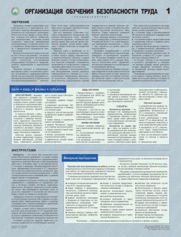 Организация обучения безопасности труда - комплект плакатов из 3 листов