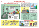 Электробезопасность. Заземление и защитные меры безопасности - плакат
