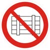 Запрещается загромождать проходы и(или) складировать, 20х20
